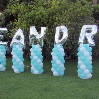 Allestimento con Palloncini per Battesimo