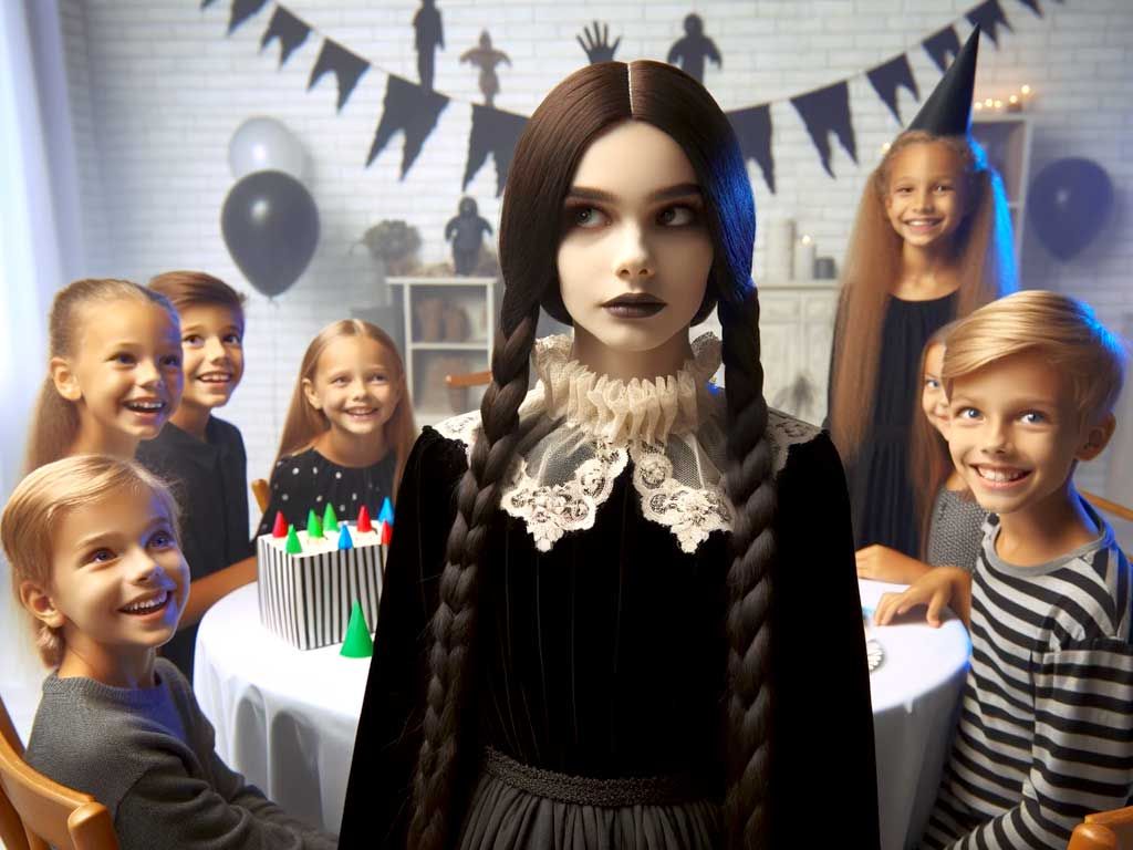 festa tema mercoledi addams magnum eventi