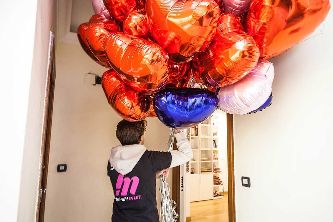 Composizioni di Palloncini Sorpresa Amore a Domicilio