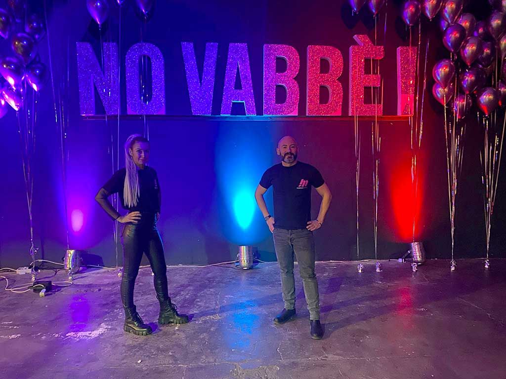 Allestimento Scenografico con Scritta e Palloncini