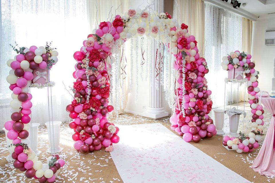 Allestimento con Palloncini per Cerimonie, Feste ed Eventi